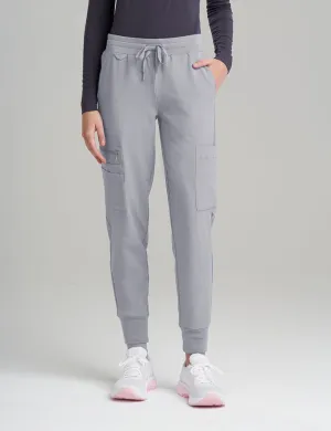 Womens 12-Pocket Scrub Jogger Pants