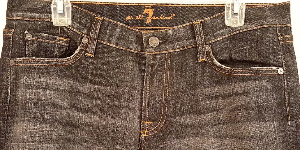 7 For All Mankind Black Denim