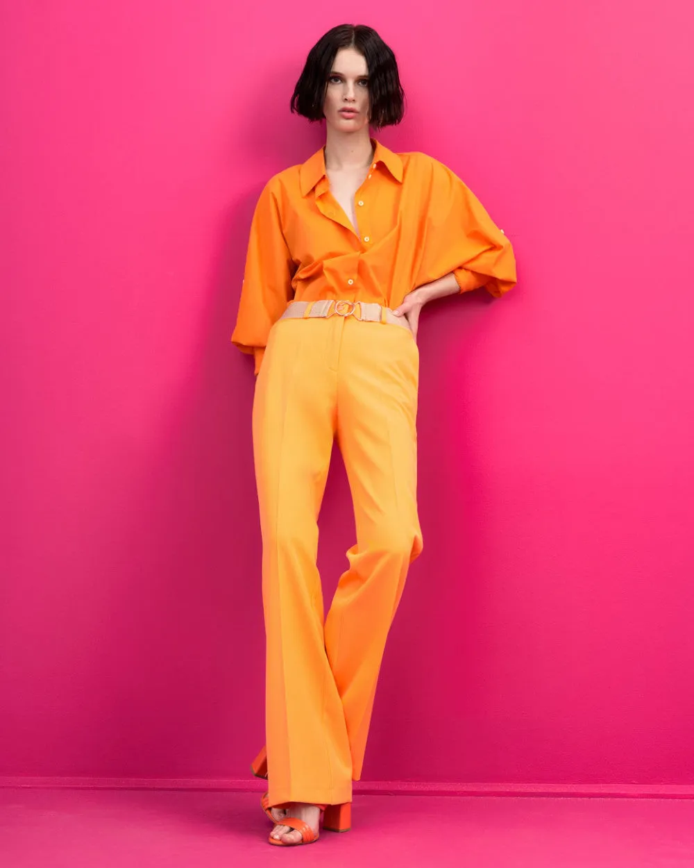 Access Straight Leg Orange Pants