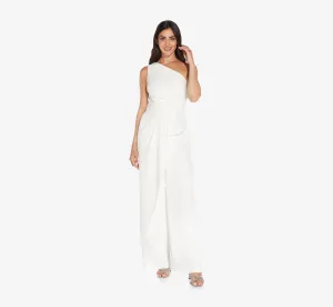 Adrianna Papell AP1E208965 One Shoulder Jumpsuit