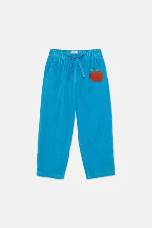 Apple Emb Cord Kids Pants