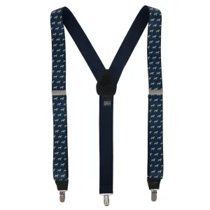 Ascentix Dog Print Elastic Clip End Suspenders