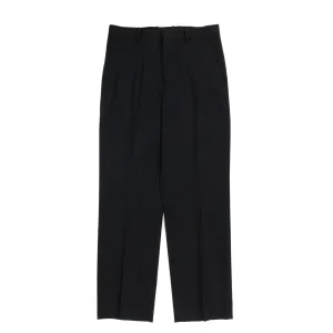 AURALEE LIGHT WOOL MAX GABARDINE SLACKS BLACK