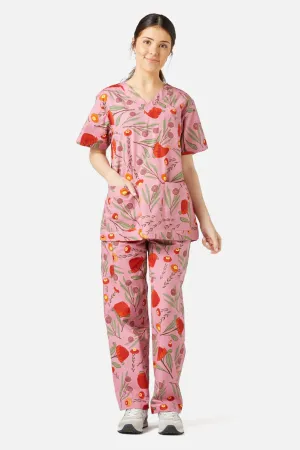 Australian Floral Scrub Set