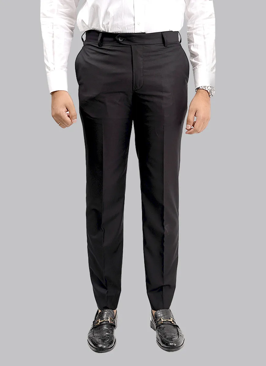 Black Plain Formal Trouser