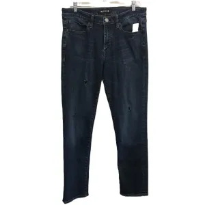 Blue Denim Jeans Straight By Express, Size: 6