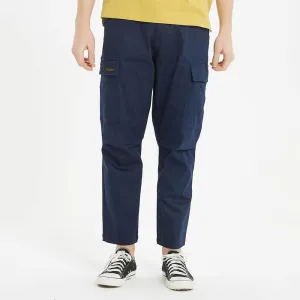 Boysnextdoor Wide Cargo Chino Pants in Navy