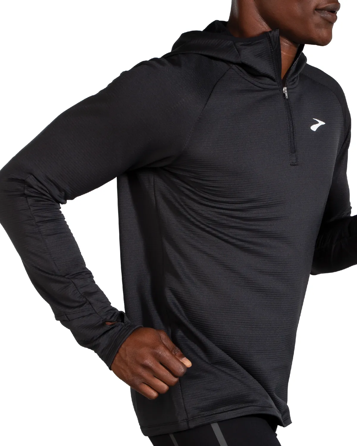 Brooks TCM Notch Thermal Hoodie - Black (Men's Sizing)