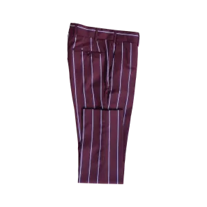 Burgundy Bicolour Pinstripe