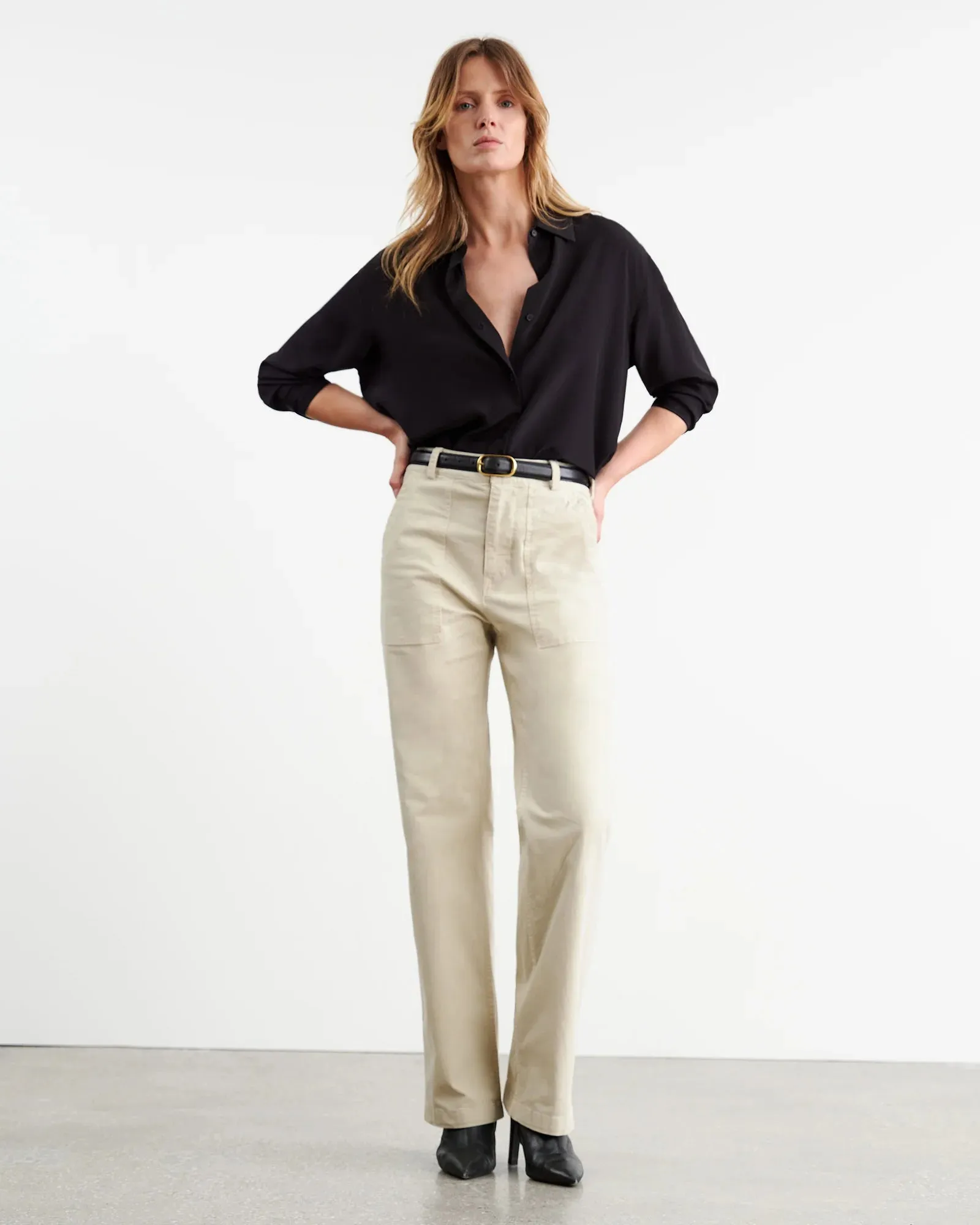 Gaby Pant in Stone