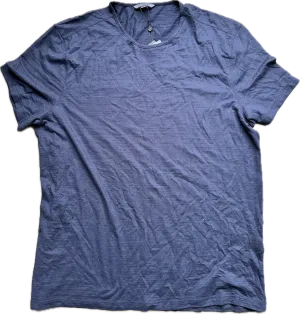 HOUSE: Dr Gregory House JOHN VARVATOS Blue Full Neck T-shirt (XL)