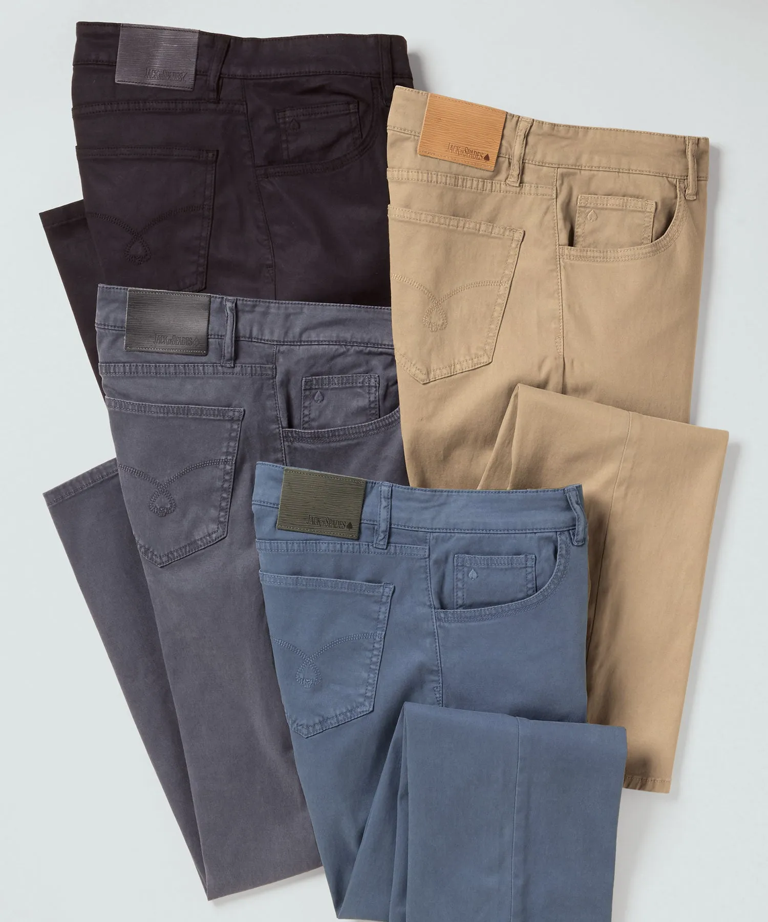 Jack of Spades High Roller Brushed Sateen 5-Pocket Pant