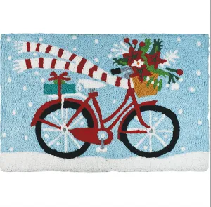 #K848 Holiday Biking Accent Rug