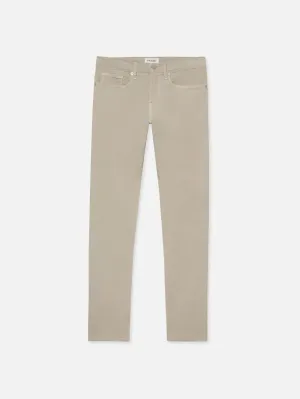 L'Homme Slim Brushed Twill -- Mineral Grey