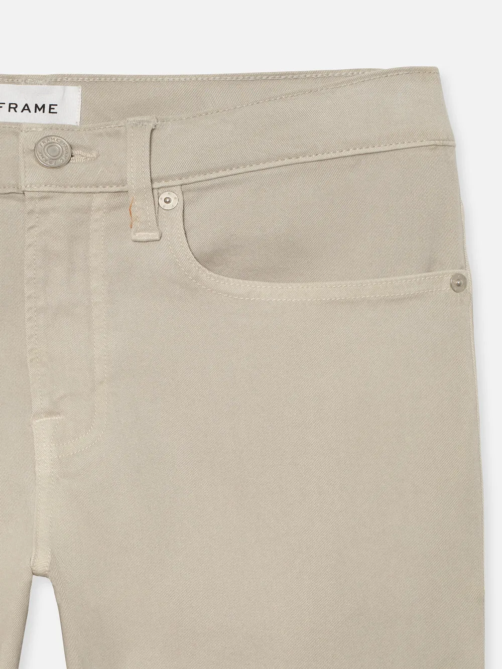 L'Homme Slim Brushed Twill -- Mineral Grey