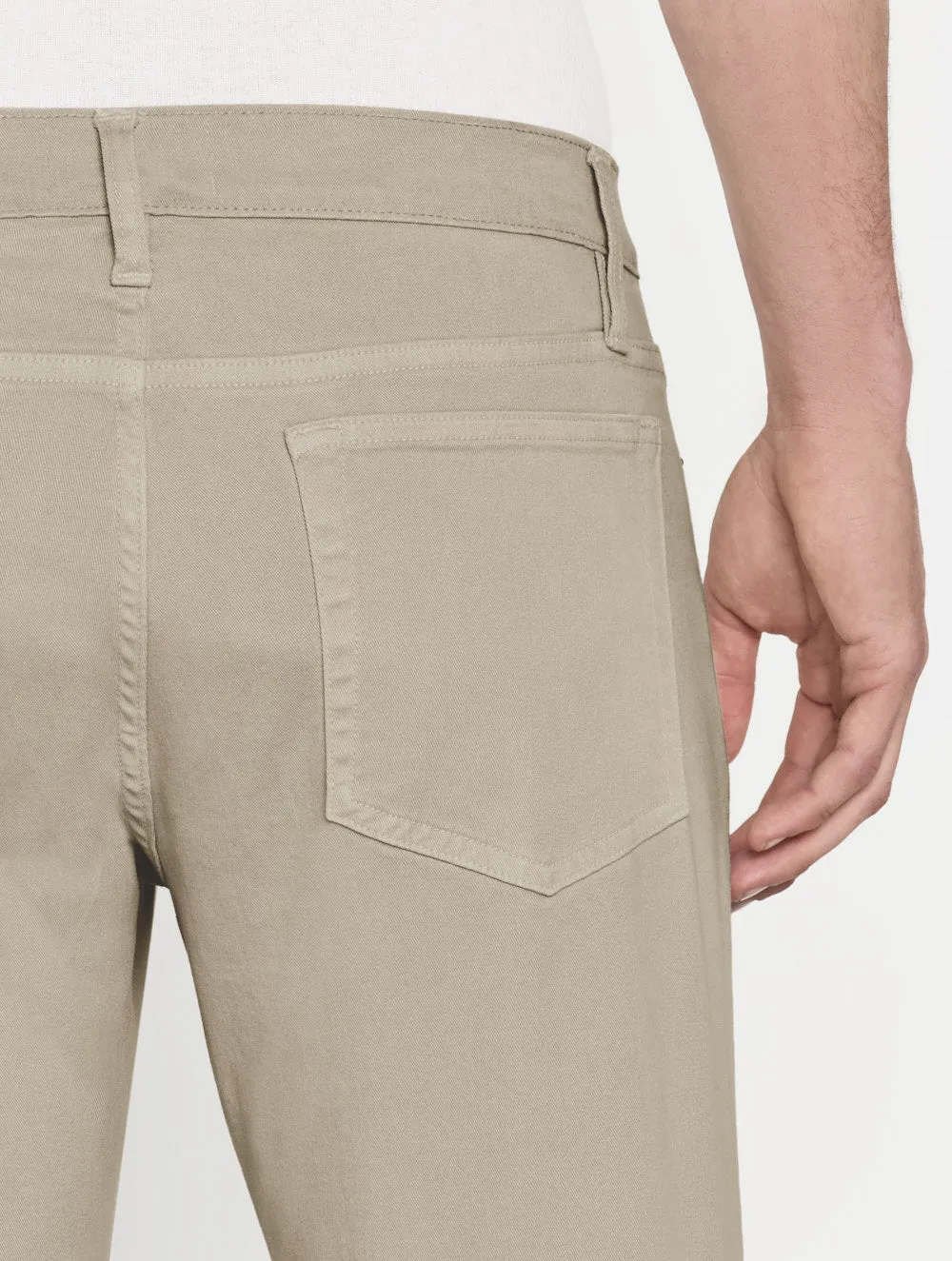 L'Homme Slim Brushed Twill -- Mineral Grey