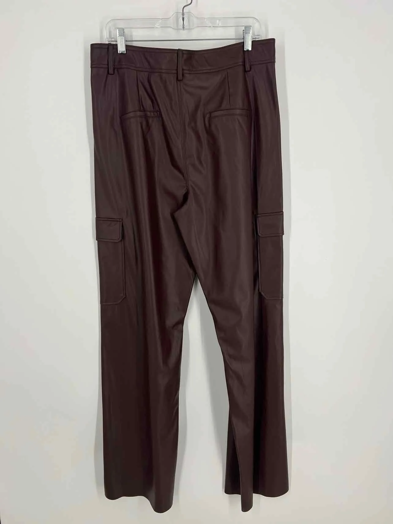 Oscar Size 14 Chocolate Faux Leather NEW Designer Pants