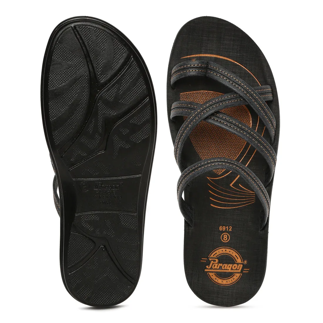 Paragon PU6912G Men Stylish Sandals | Comfortable Sandals for Daily Outdoor Use | Casual Formal Sandals with Cushioned Soles