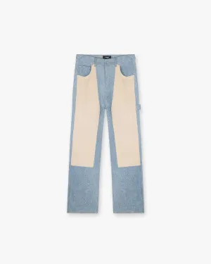 R3C-V2 Colour Block Carpenter Denim - Blue