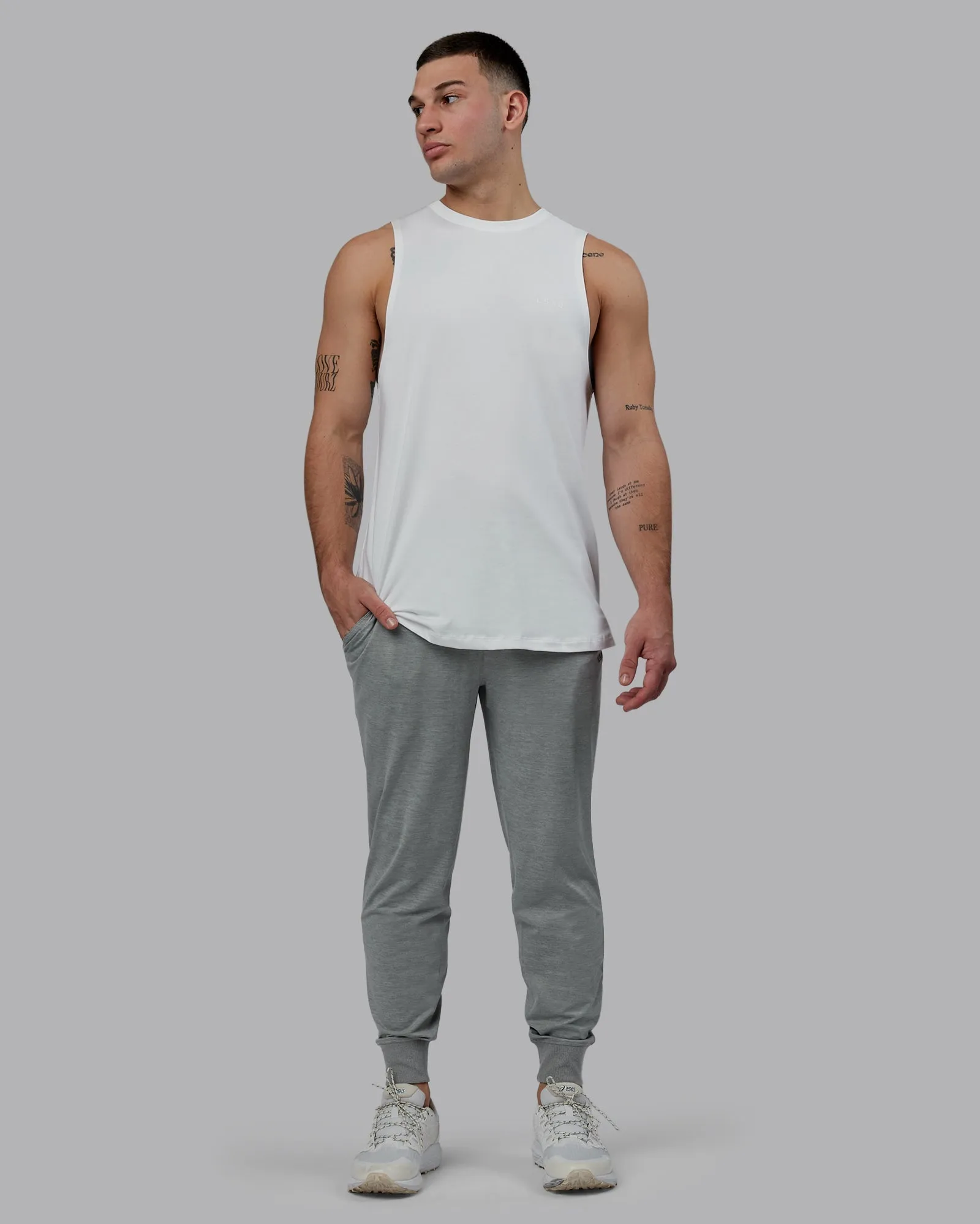 Restore CloudFLX Joggers - Light Grey Marl