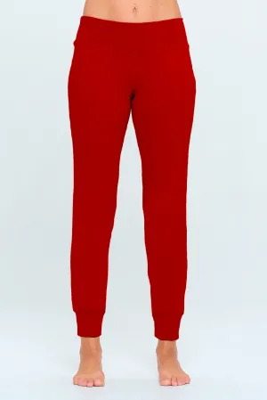 Rosy - Red - Ultra Lightweight Joggers w Pockets