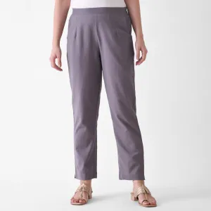 Steel Grey Linen Cotton AMPM Pant